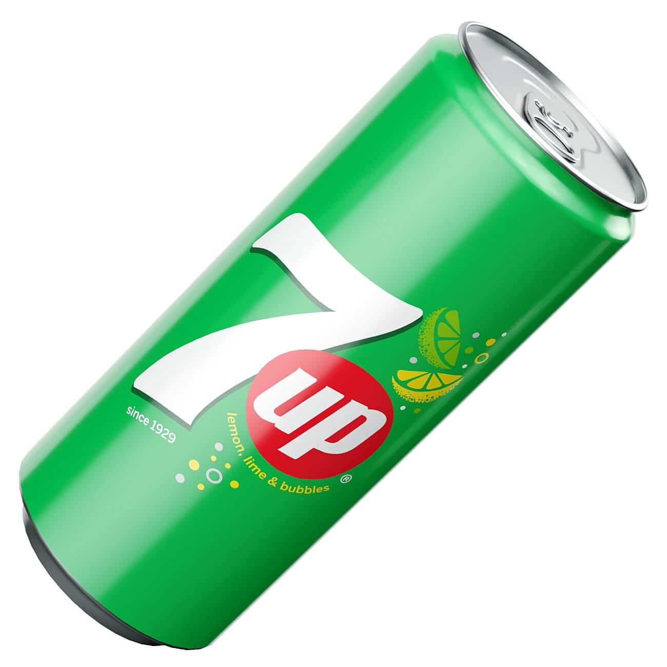 7 Up Cans 355ml Sleek - 3D Model by murtazaboyraz