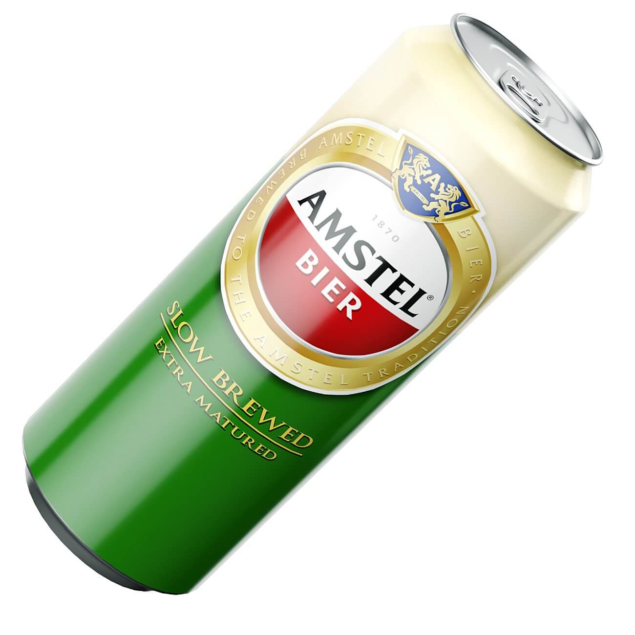 Amstel Bier Beer Can 568ml 3D Model by murtazaboyraz