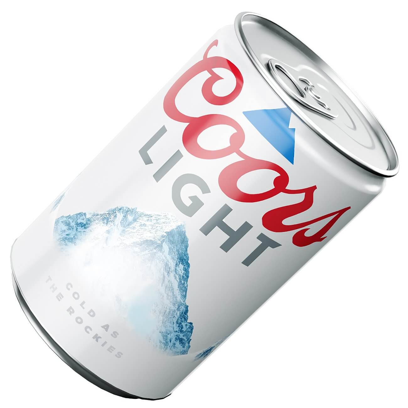 Coors Light Beer Can 163ml Slim 3D Model by murtazaboyraz