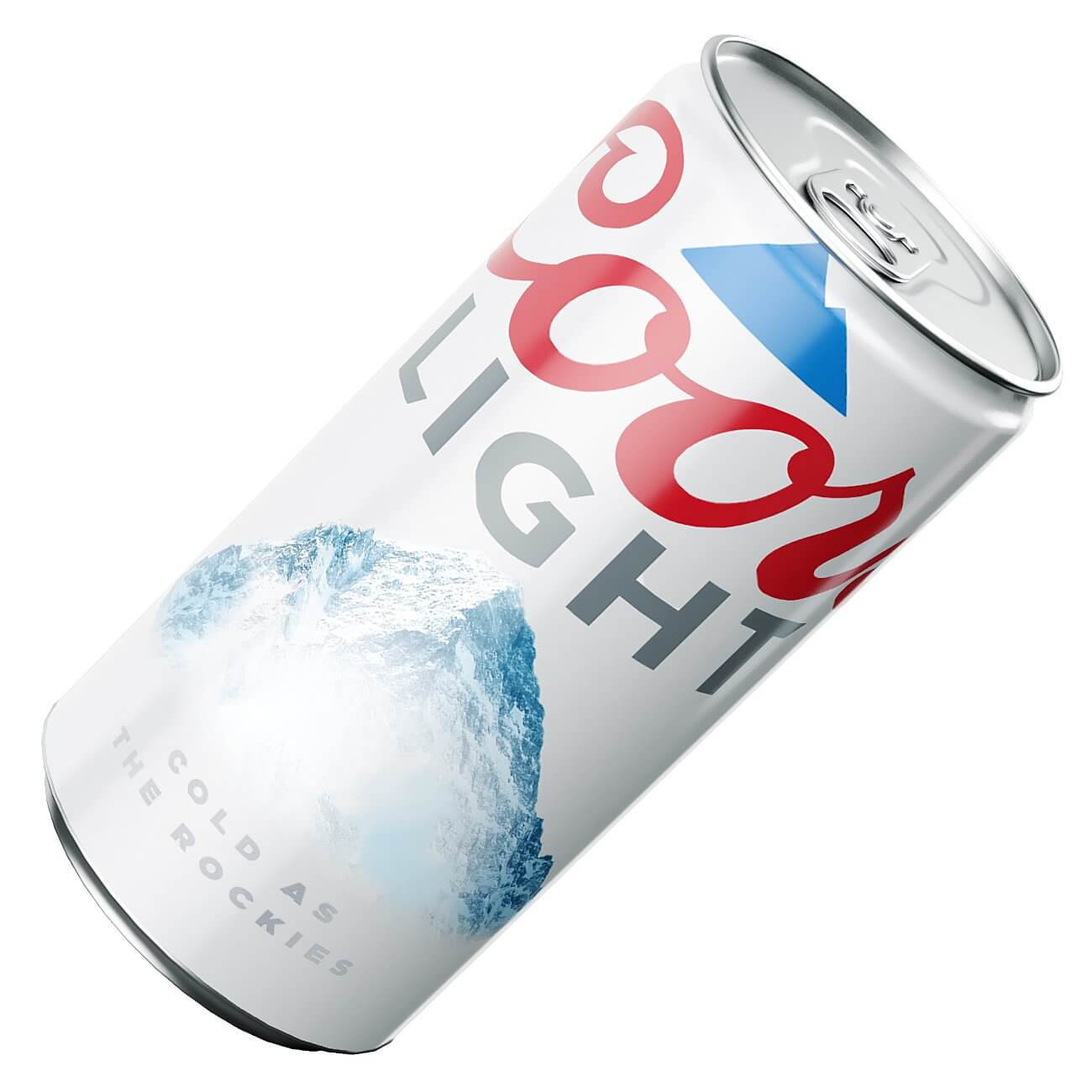 Coors Light Beer Can 250ml Slim 3D Model by murtazaboyraz
