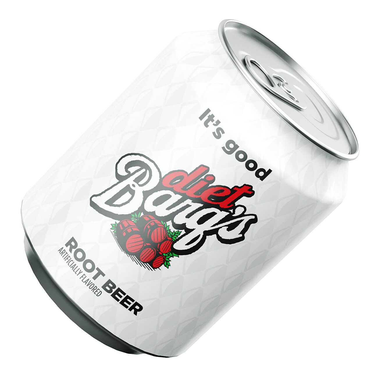Diet Barq's Root Beer Soda Soft Drink Can 250ml 3D Model by murtazaboyraz