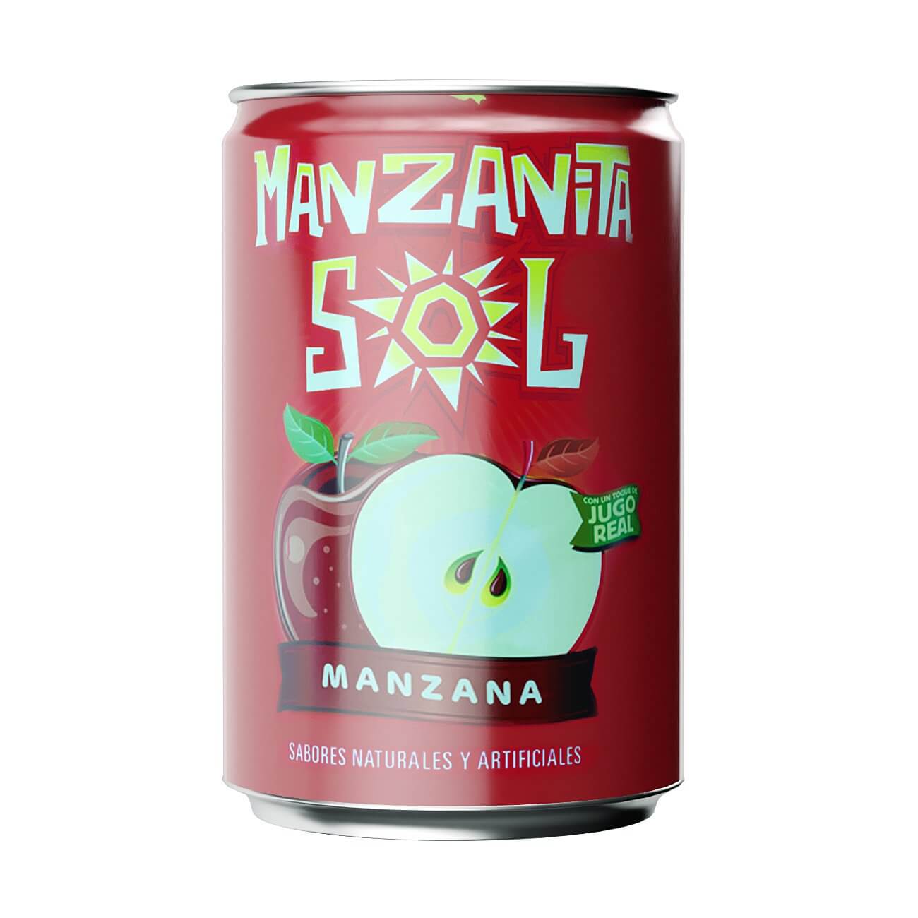 Manzanita Sol Apple Flavored Soda Can 163ml Slim 3D Model by