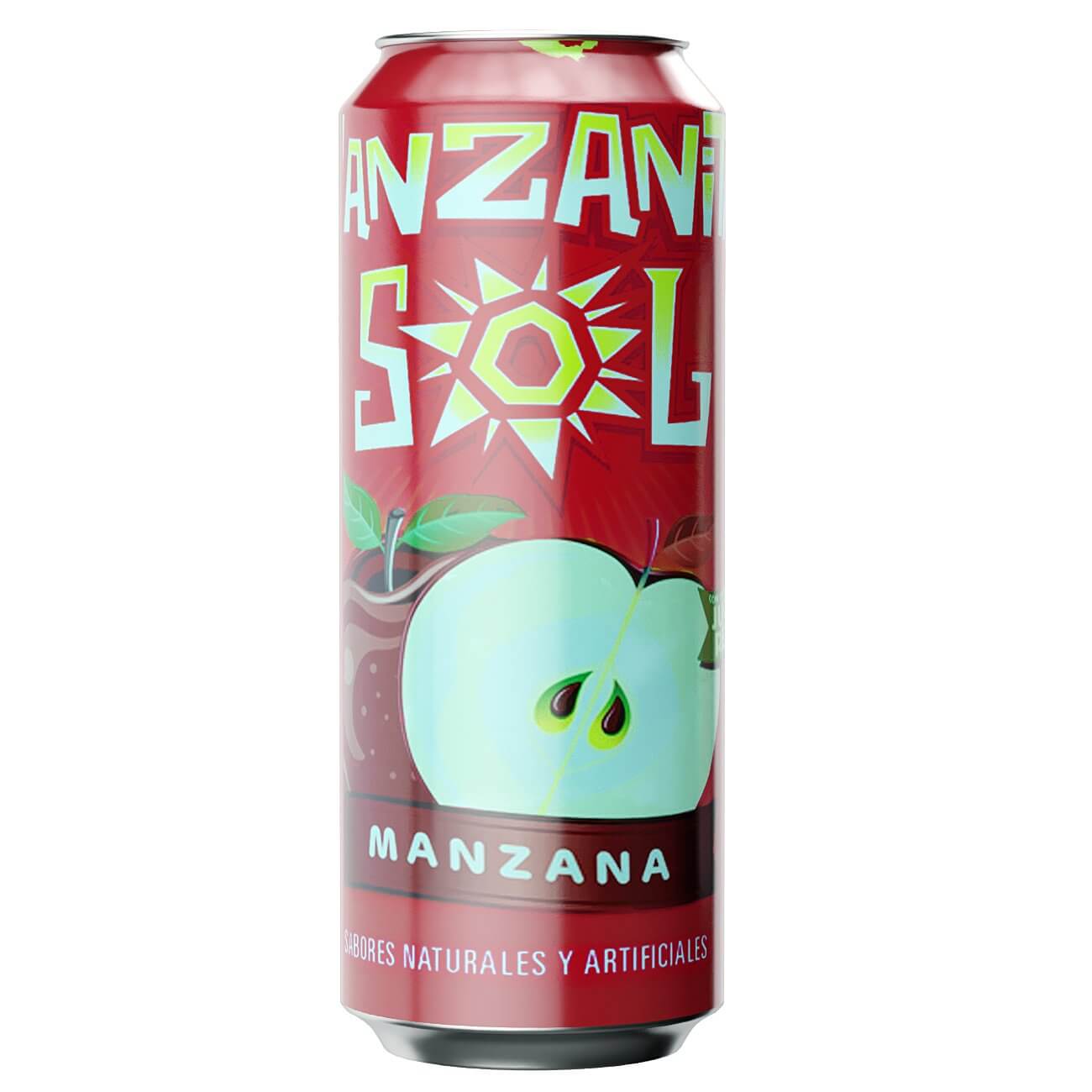 Manzanita Sol Apple Flavored Soda Can 568ml 3D Model by murtazaboyraz