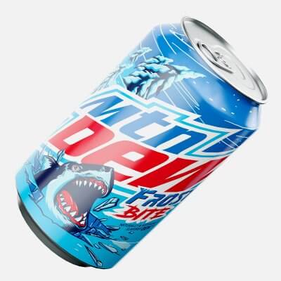 Mountain Dew Frost Bite Melon Citrus Soda Can 355ml