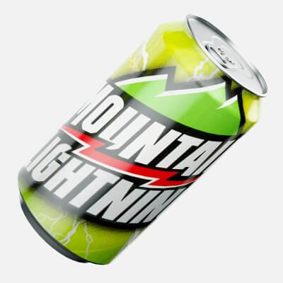 Mountain Lightning Can 375ml - 3D Model by murtazaboyraz