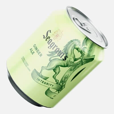 Seagrams Diet Ginger Ale Can 250ml
