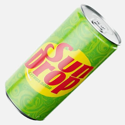 Sun Drop Citrus Soda Can 250ml Slim