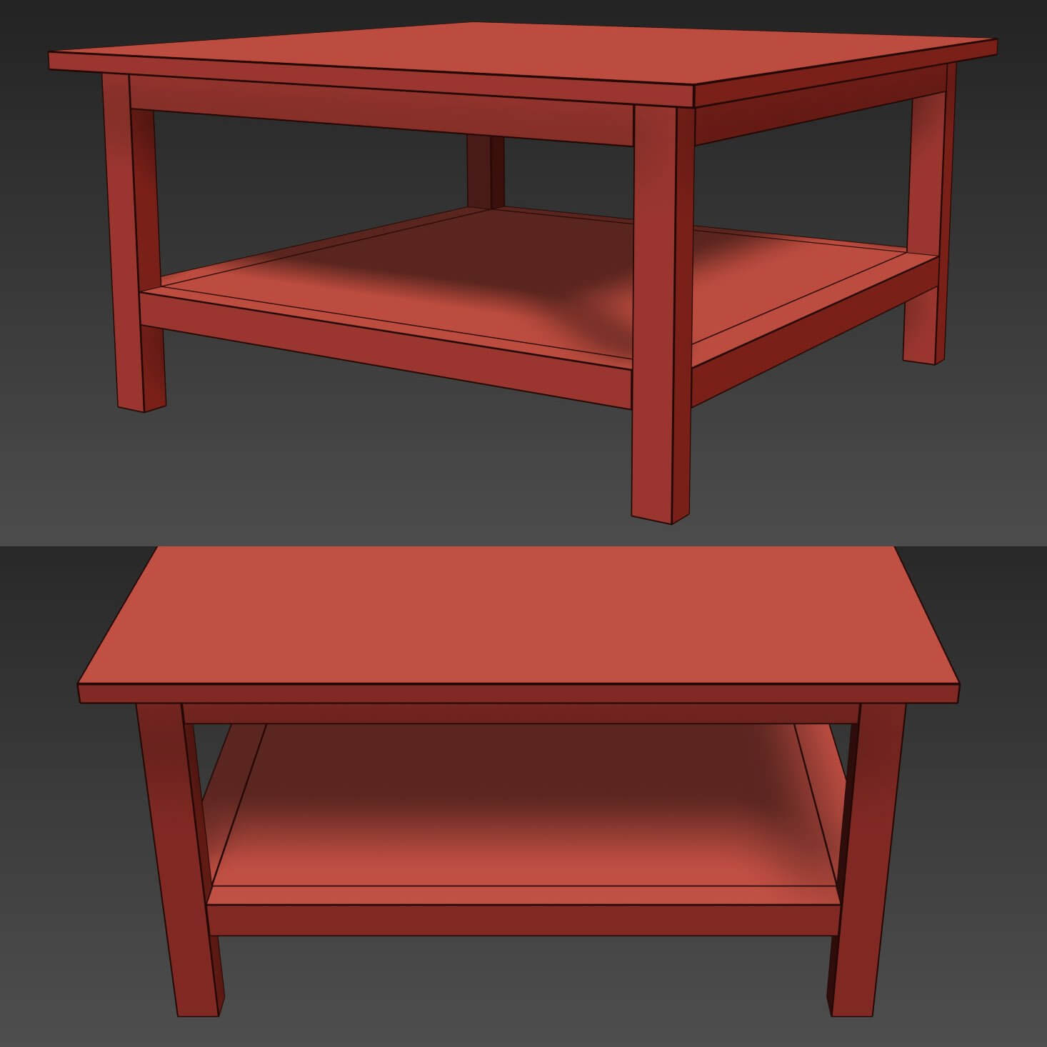 IKEA HEMNES Coffee Table 3D Model by musladinov