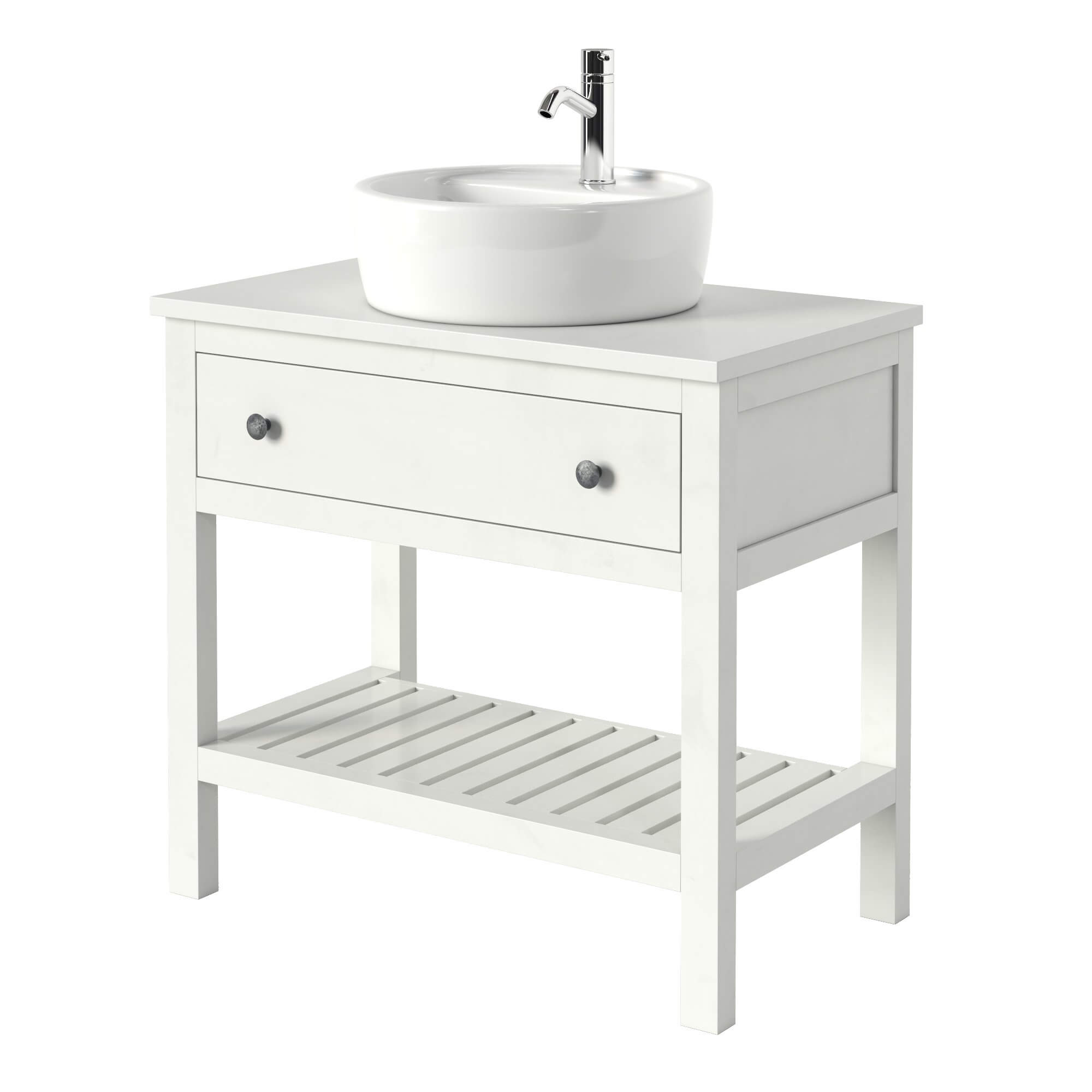 IKEA HEMNES HEMNES/TORNVIKEN Open Sink with Sink 3D Model by