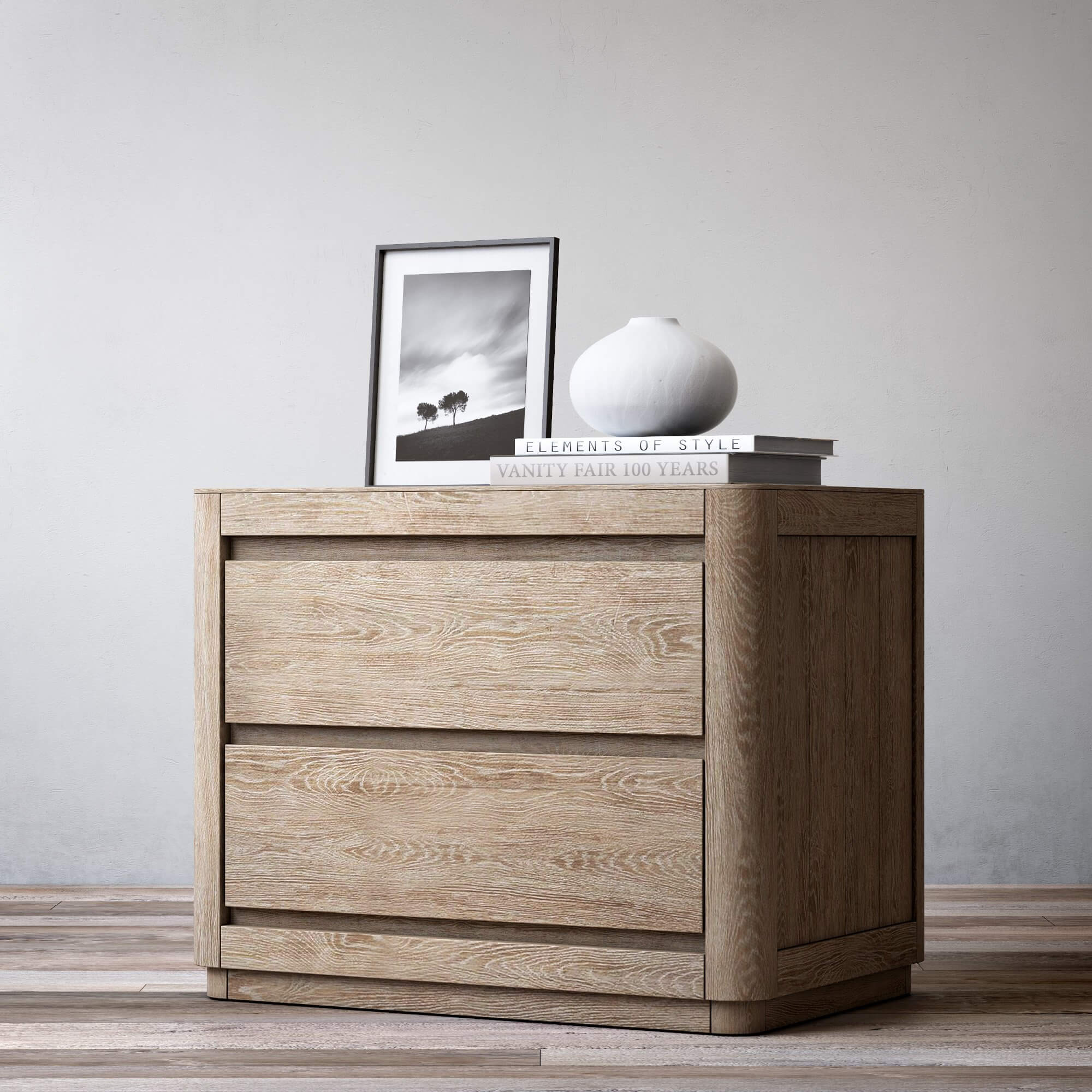 Martens 30in Closed Nightstand 3D Model by musladinov