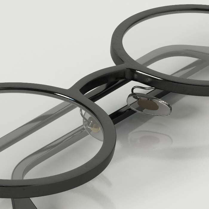 round glasses designer