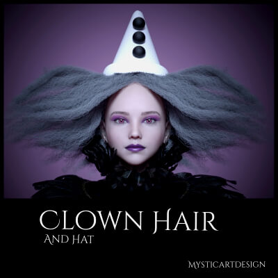 Clown Hair for G8F by MysticArtDesign