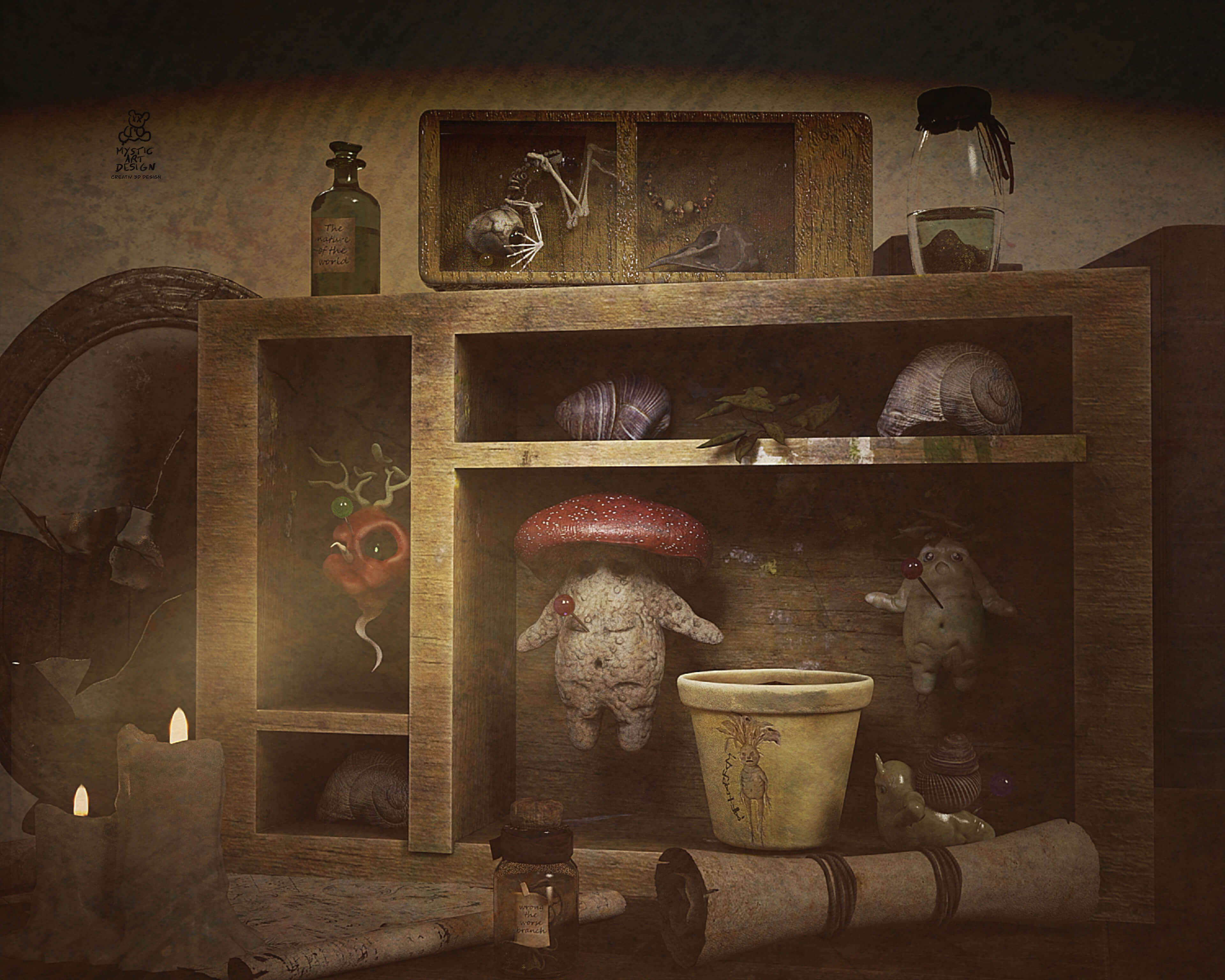 Creatures 3D Render, Digital Art by MysticArtDesign
