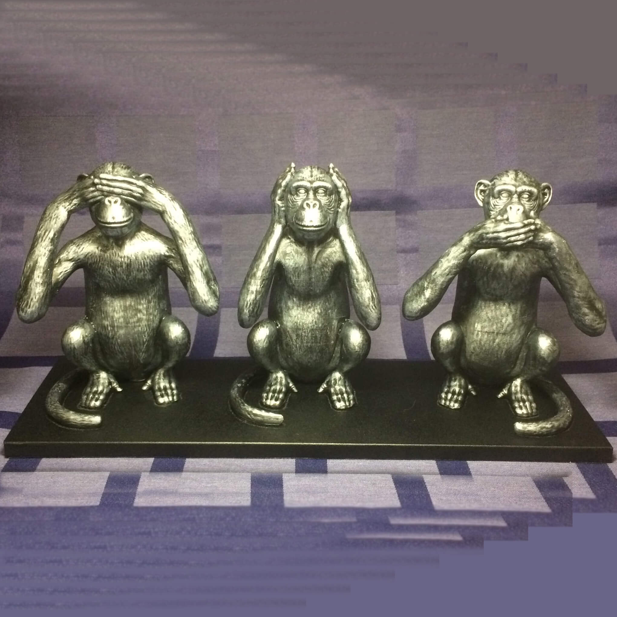3 Monkeys I Don't See, I Don't Hear, I Don't Speak 3D Model by naeem32