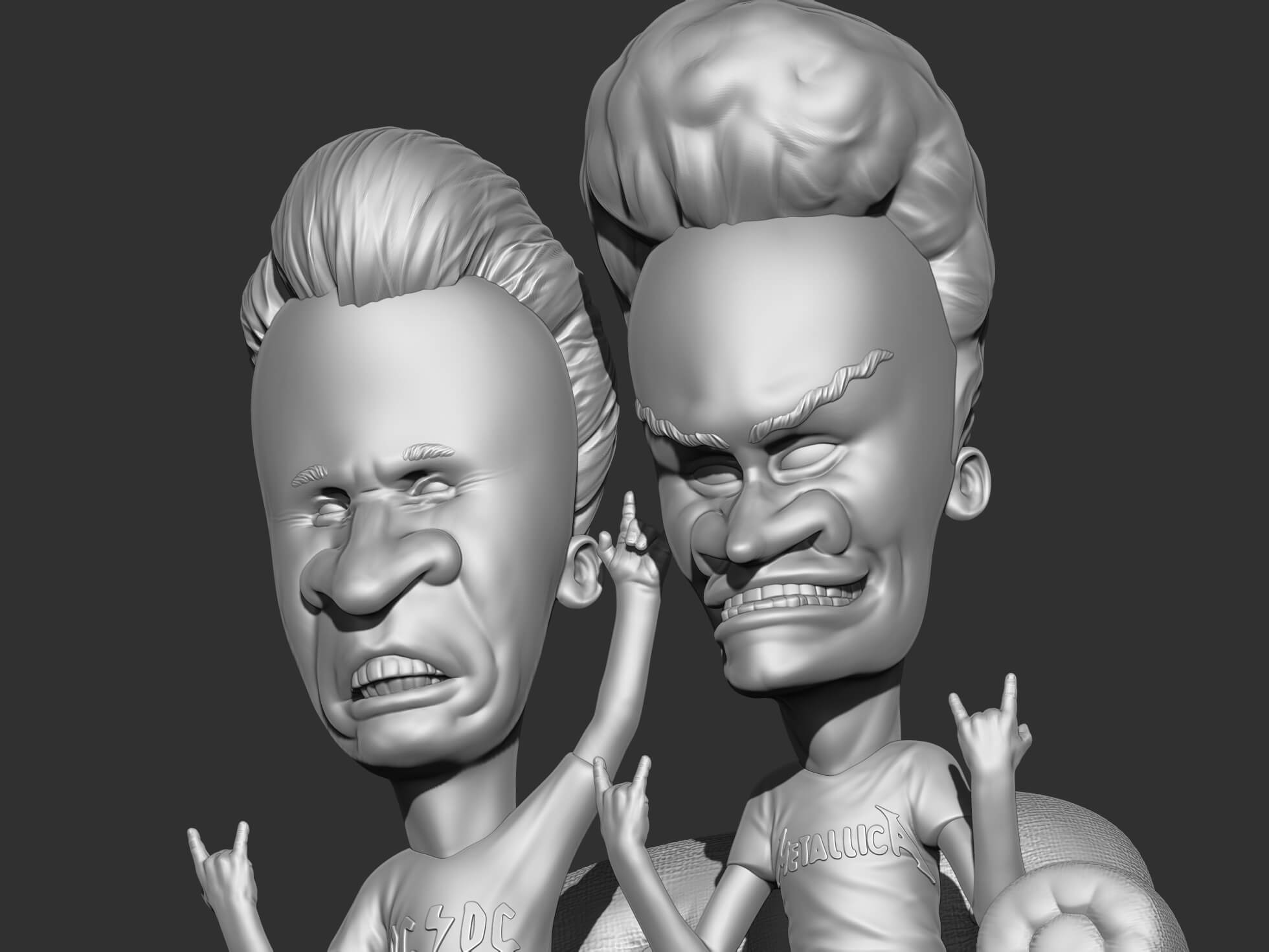 Beavis and Butt-Head 3D Model by naeem32