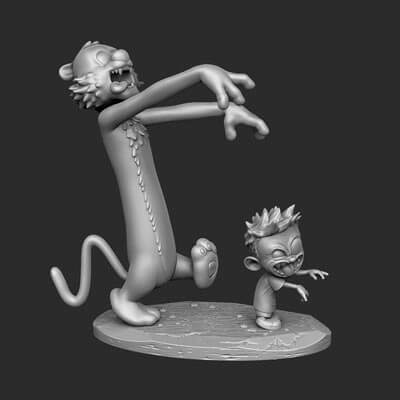 Calvin and Hobbes Zombie