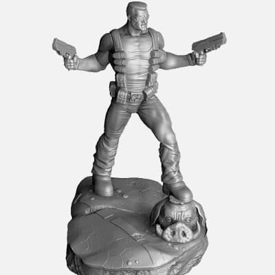 Duke Nukem With Boars Head