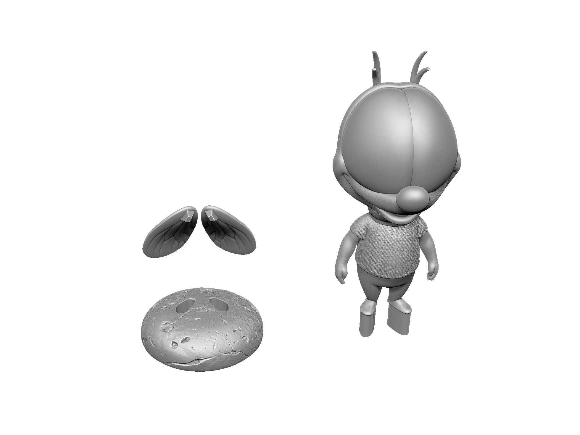 Fly Zipper From Chip 'N Dale Rescue Rangers (3 Options) - 3D Model by ...