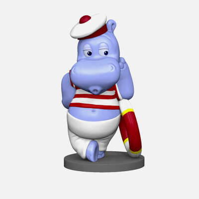 Hippos Freddy Flaute Kindersurprise 1992