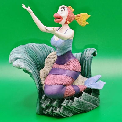 Mermaid in The Blue Sea