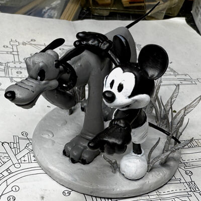 Mickey Mouse and Pluto