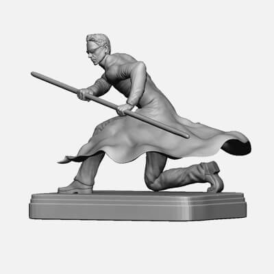 Neo From The Matrix. Neo With a Pole