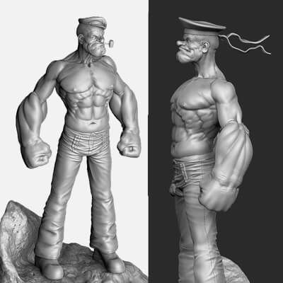 Popeye The Sailor 2 Cap Options