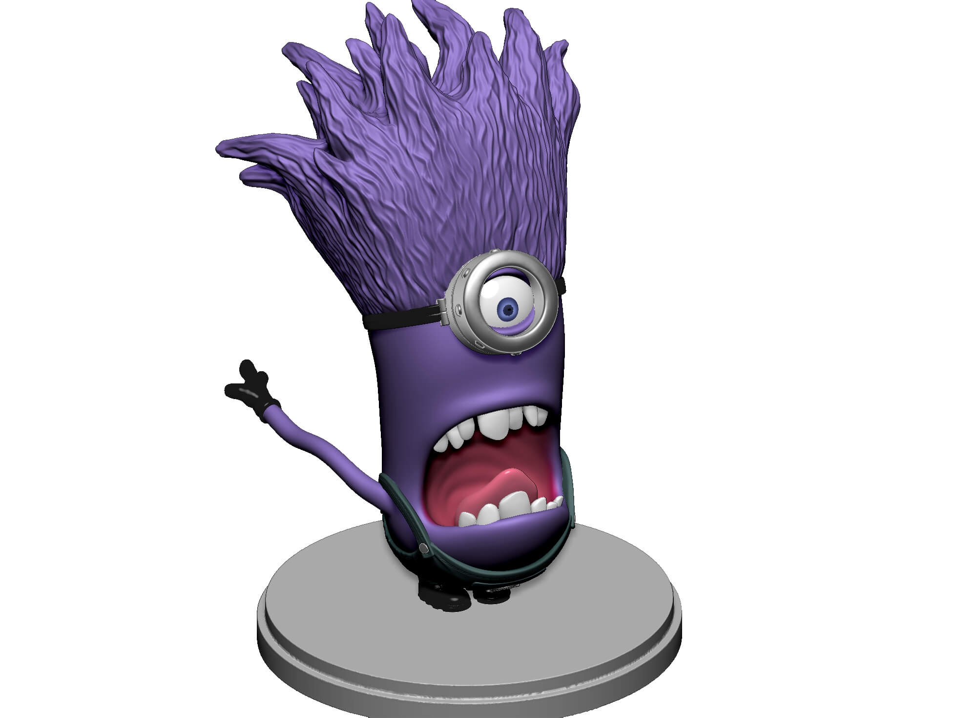 Purple Minion 2 - 3D Model by naeem32