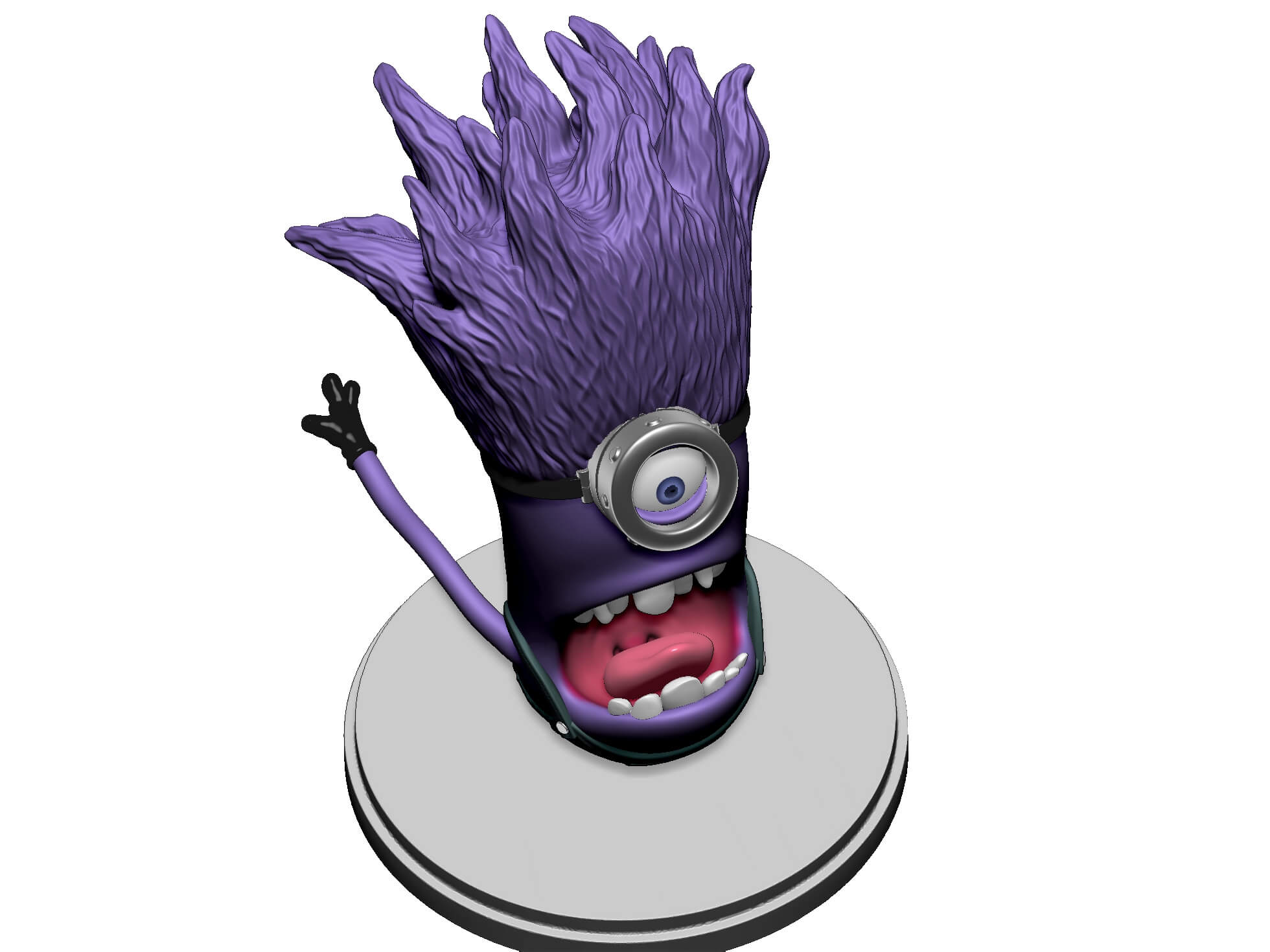 Purple Minion 2 - 3D Model by naeem32