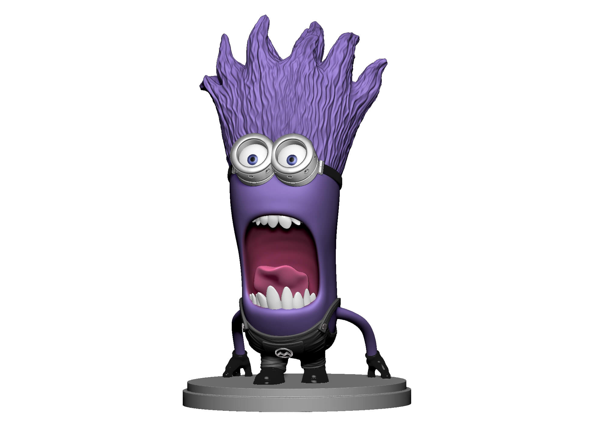 Purple Minion 4 - 3D Model by naeem32