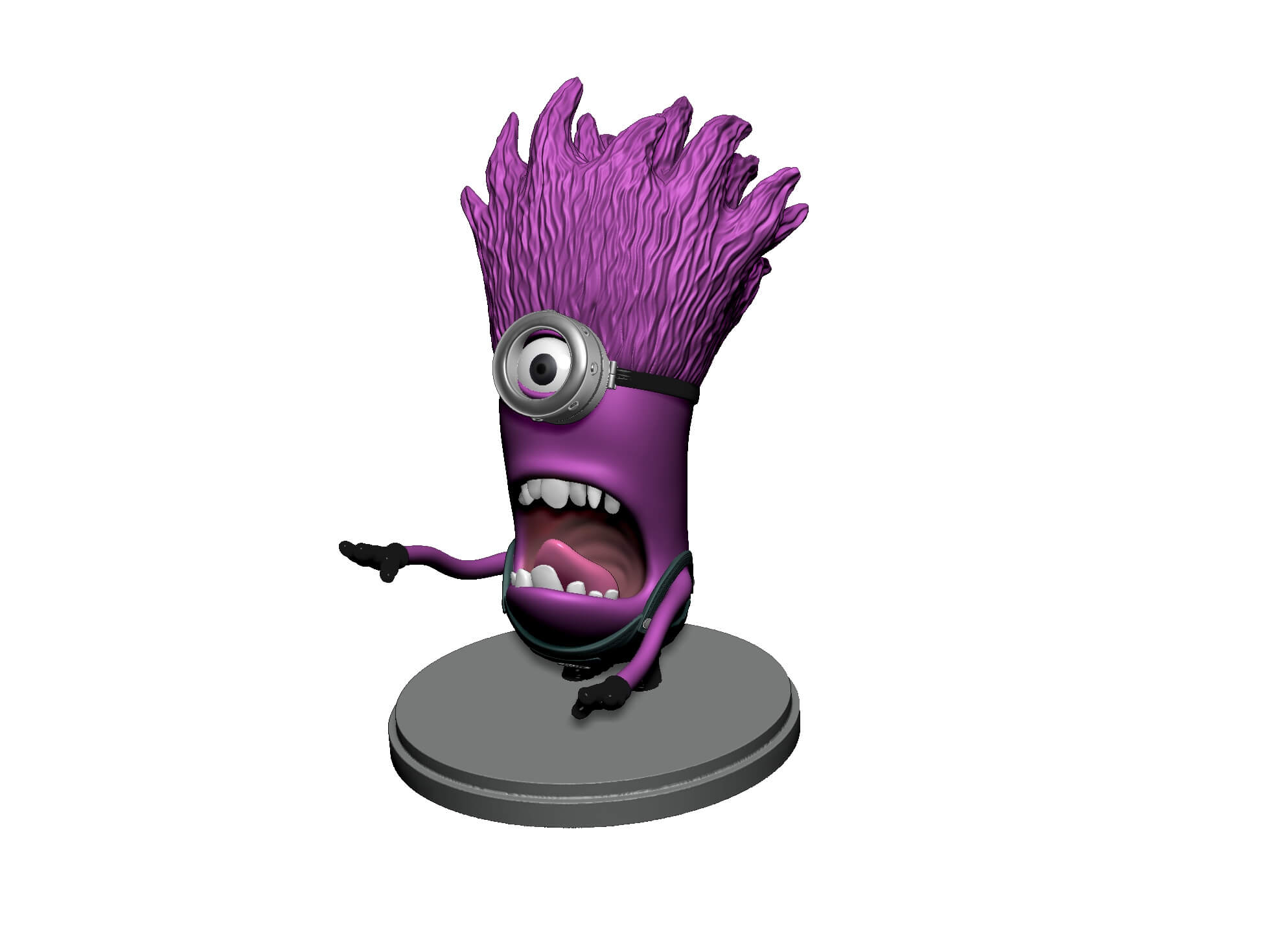 Purple Minion 1 - 3D Model by naeem32