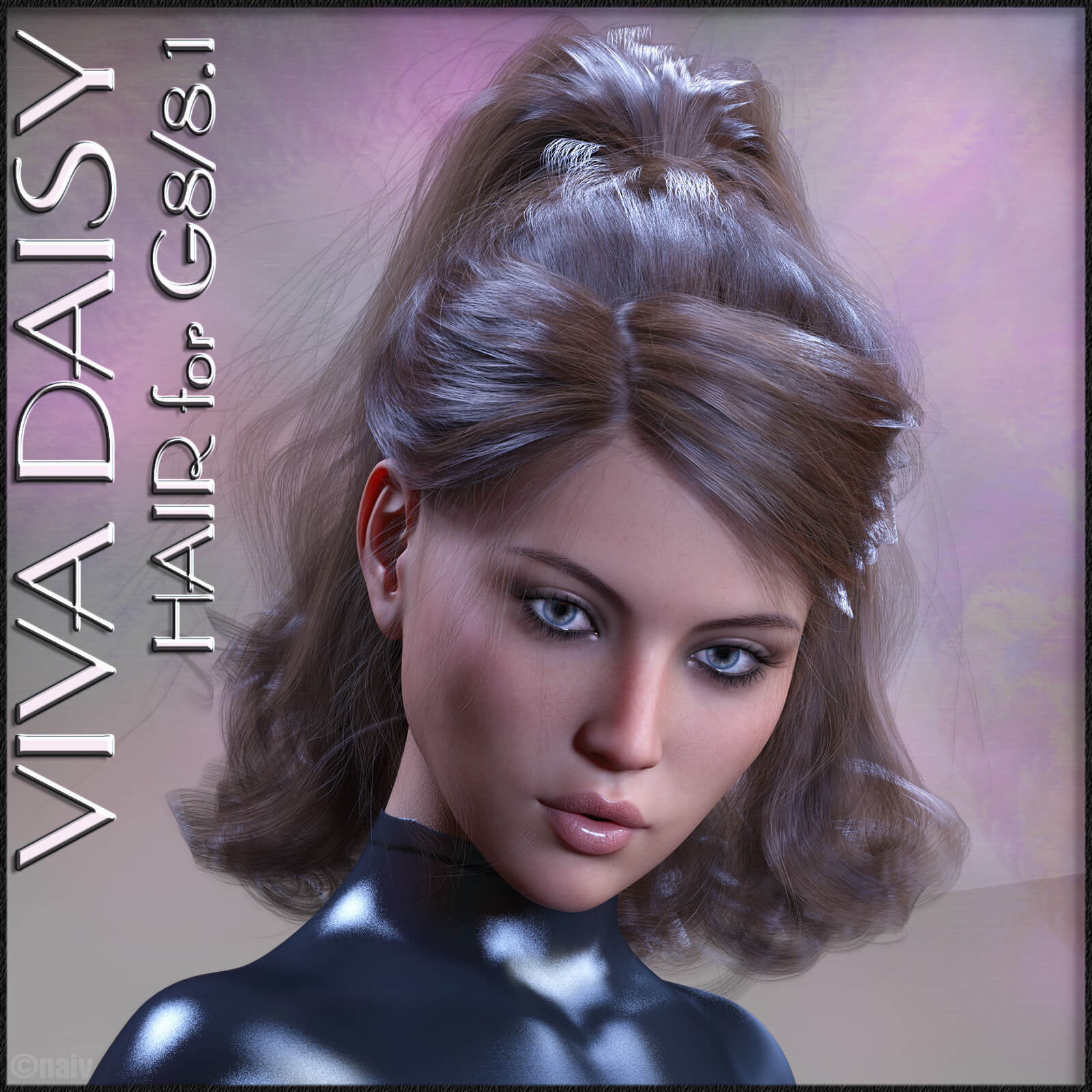 Viva Daisy Hair for Genesis 8 and 8.1 Daz Content by NaIv