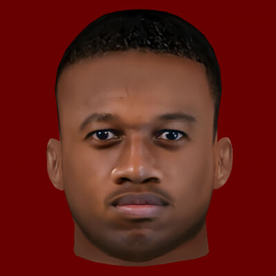 Fred Head - Low Poly Head for Game 3D Model by Nammichael