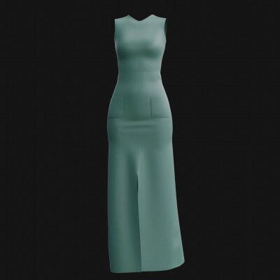 3D Female Dress Maxi Dress