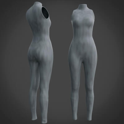 3D Female Jumpsuit - Yoga/Sport Wear