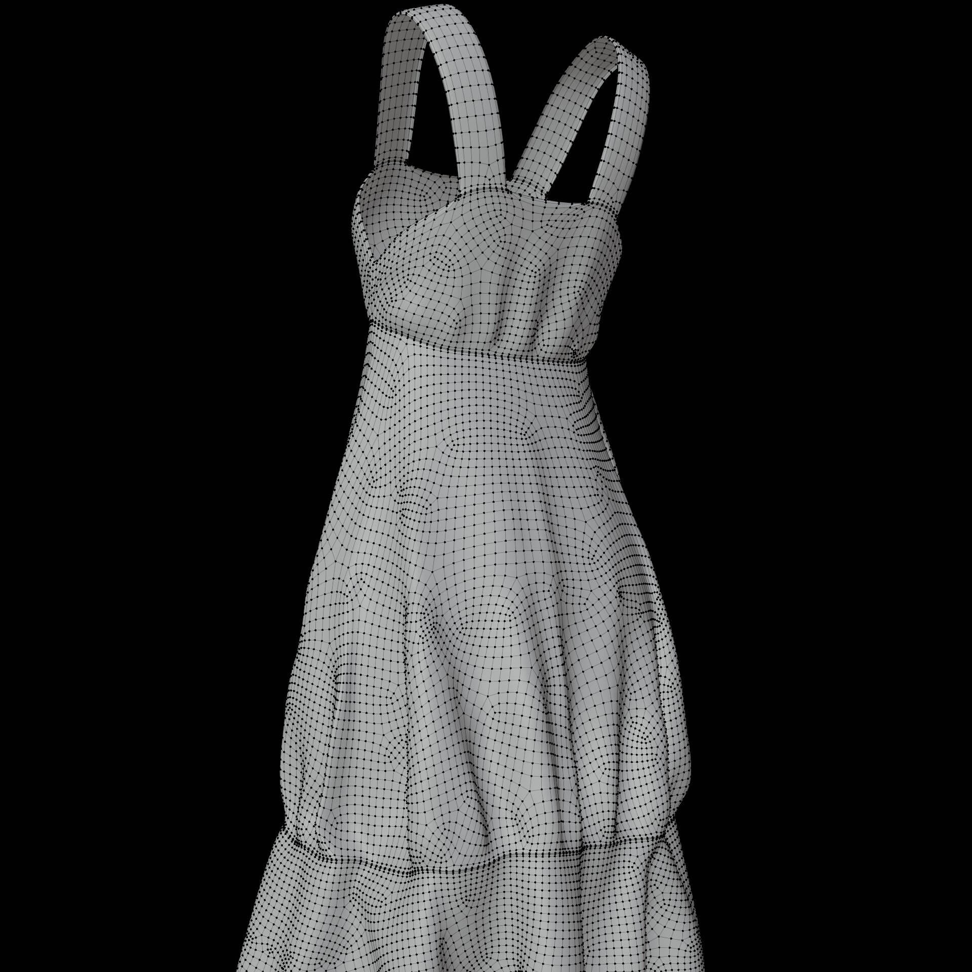 Chaos World Women's Maxi Dress - V-Neck Strappy 3D Print Loose Fit Summer Casual Dress With Pockets