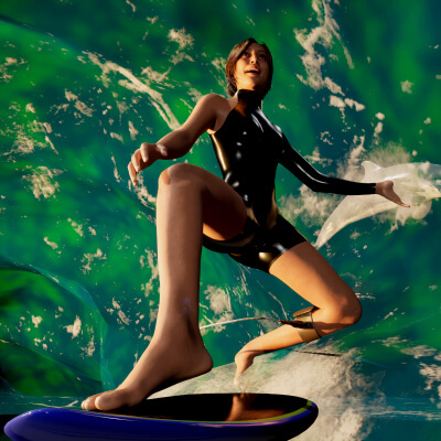 Caitlin &ndash Metahuman Surfer Character
