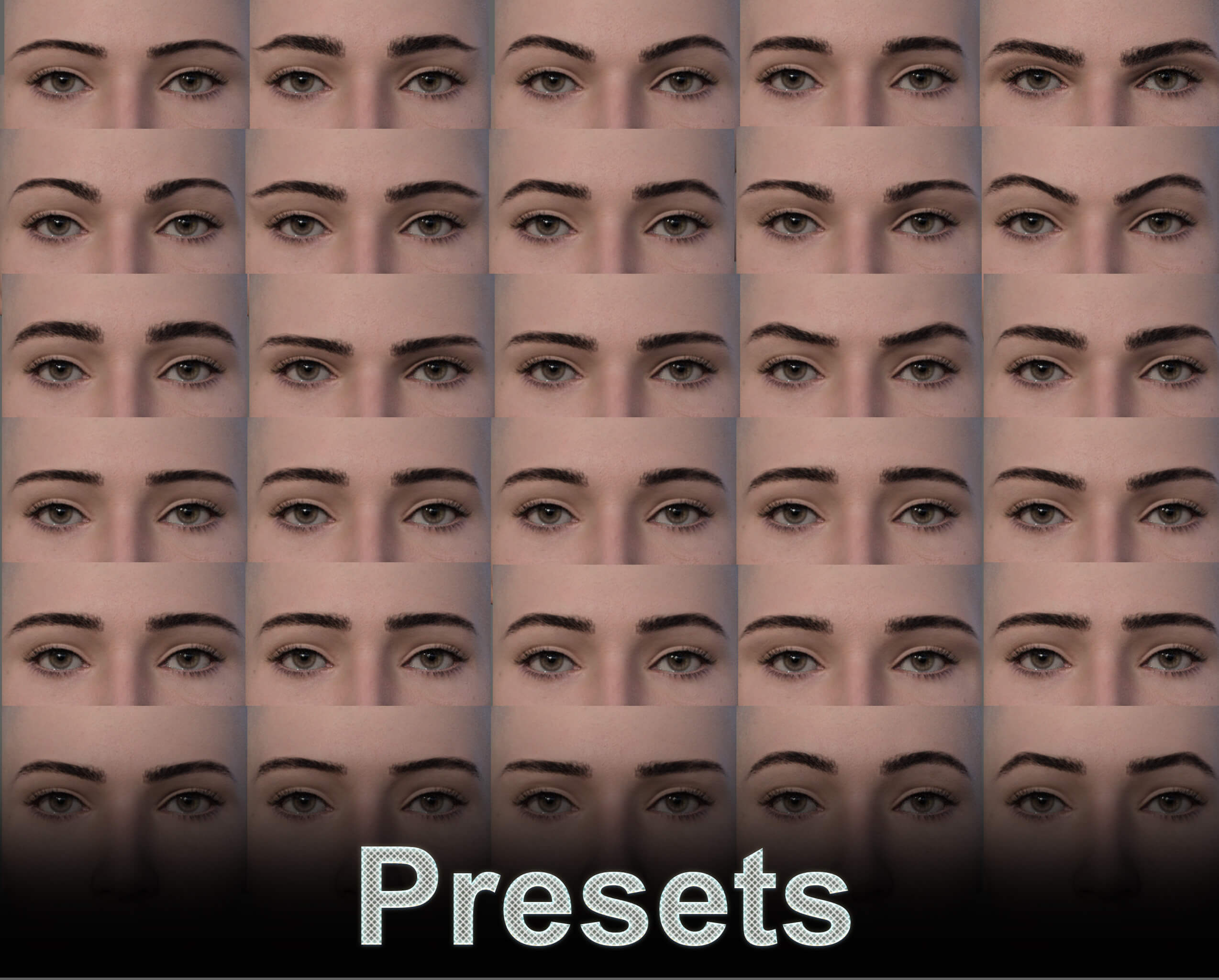 NM Eyebrow Morphs for Genesis 9 Daz Content by NataliaMalc