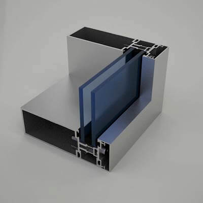 3D Curtain Wall Aluminum Corner with All Accessories