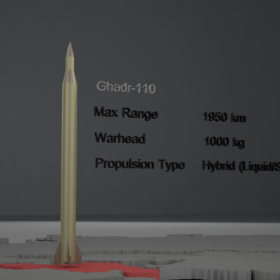 Ghadr-110 Iranian Ballistic Missile by navigator