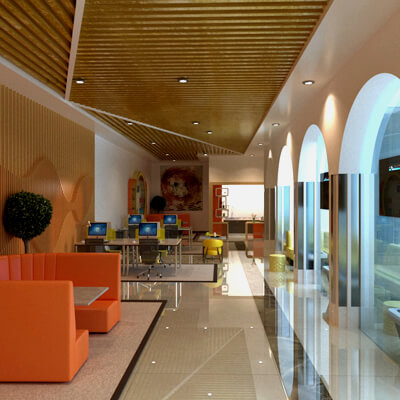 Modern Workspace 3D