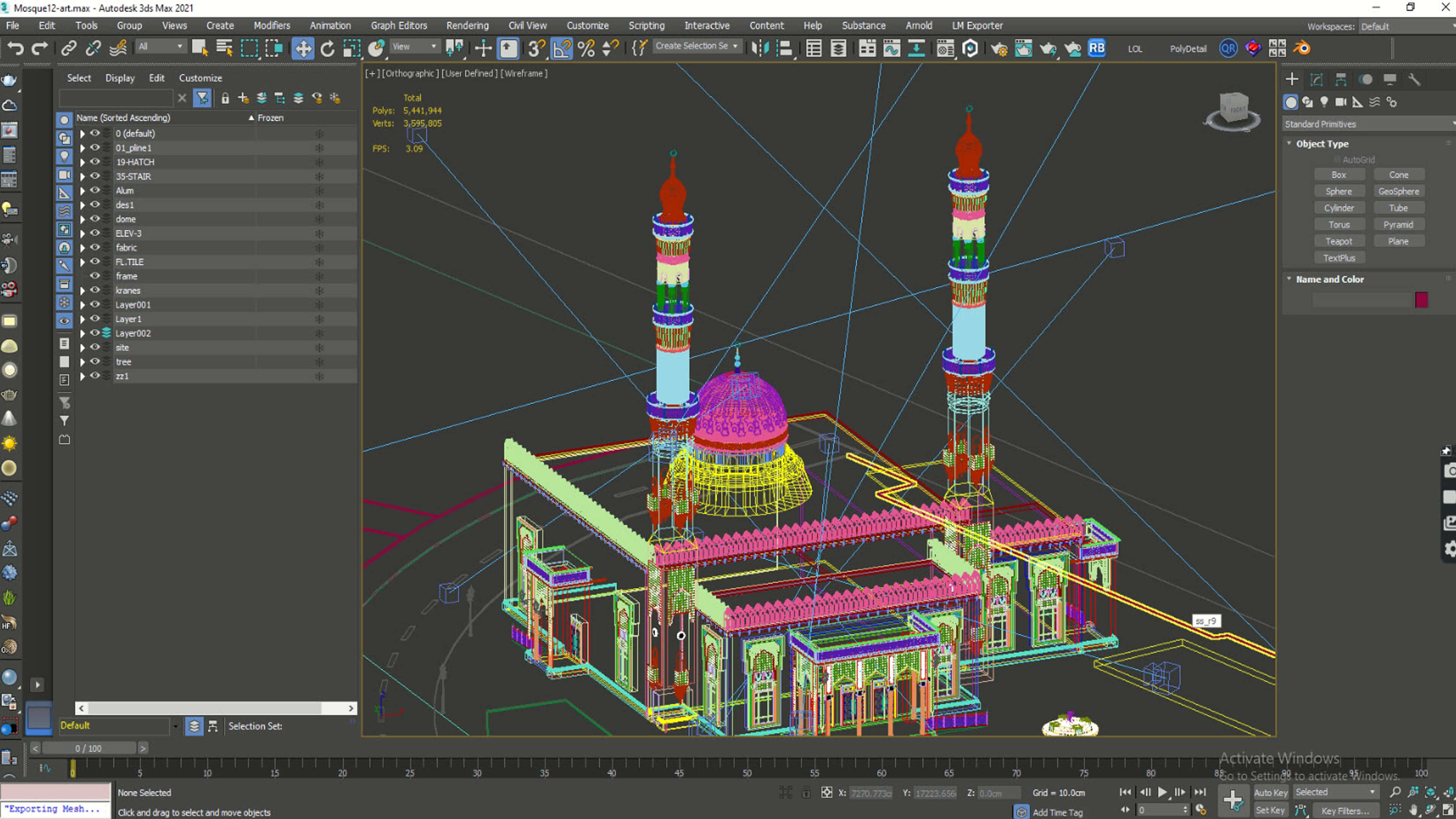 Mosque Exterior 3d By Navigator