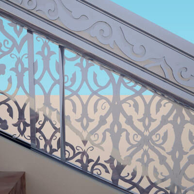 Ornamental Decorative Staircase Railing Classic Arabesque