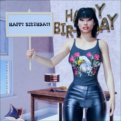 Happy Birthday for Small Sign