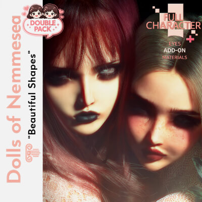 DNM &ndash Amei &amp Hei-Ya for Genesis 9 &ndash Duo Pack by Nemmesea