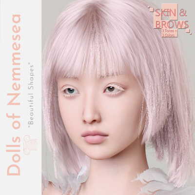 DNM - Yuna Skin&ampBrows 005 - Genesis 9
