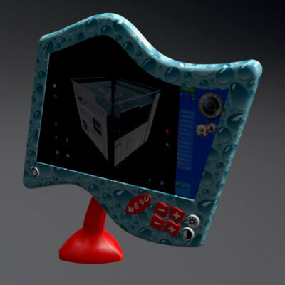 Screen with the Shape of Logo Windows - 3D Model by nemo81