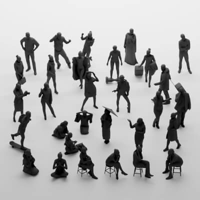 Low Poly People Pack - 30