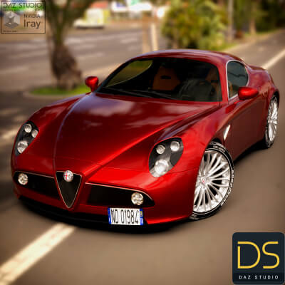 Alfa Romeo 8C Competizione 2007 for DAZ Studio