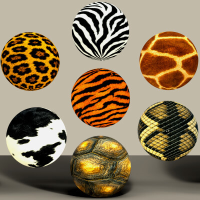 Animal Print PBR Fabric Texture Pack